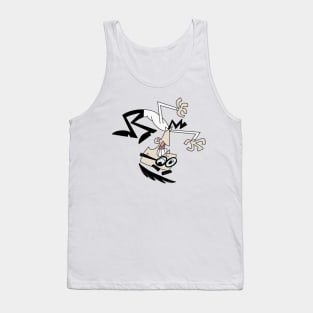 Mad Scientist Cartoon Tank Top